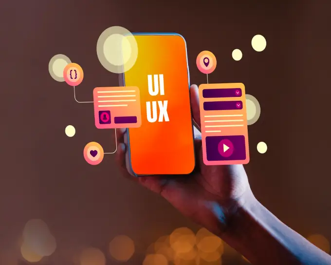 UI UX design layouts and brand visuals